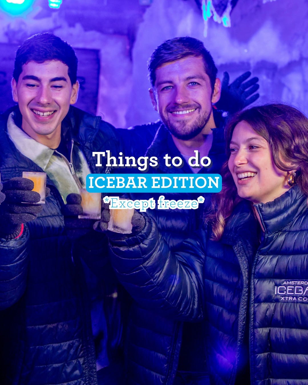 ❄️ Brace yourself for a frozen adventure! 
🍹 Take a shot, strike a pose and dance the cold away!

👉 Think you can handle it? Tag your crew and come try it for yourself!

Secure your spots via the link in bio🔗
Your new adventure awaits ❤️

#amsterdam #icebar #bar #activity #travel